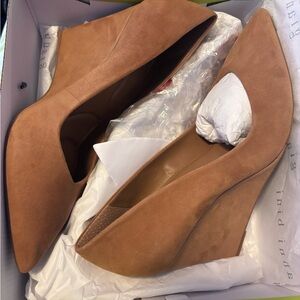 Gianni Bini Tan Wedge Shoes